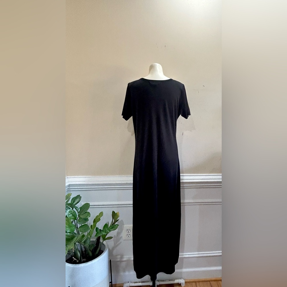 Misook Elegant Black Maxi Dress - Picture 4 of 5